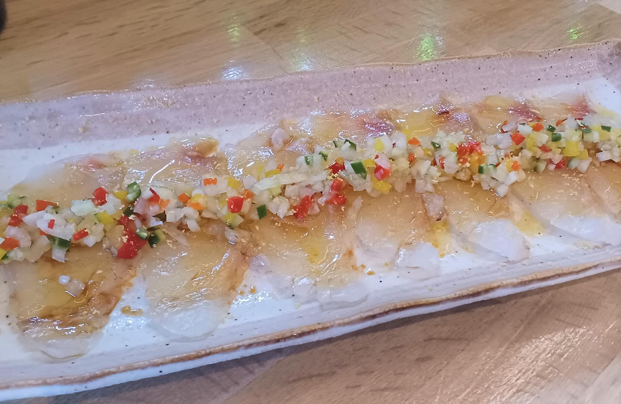 本日のカルパッチョ（マダイ）