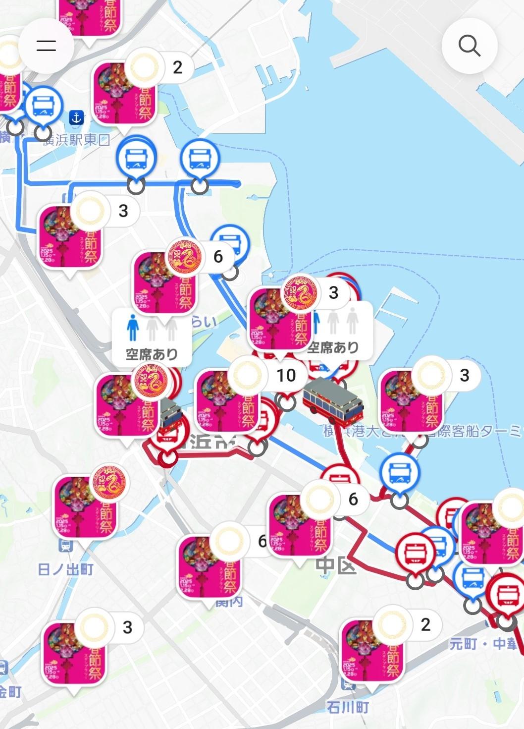 横浜春節祭デジタルスタンプラリー 2025(プラチナマップ)のスクリーンショット