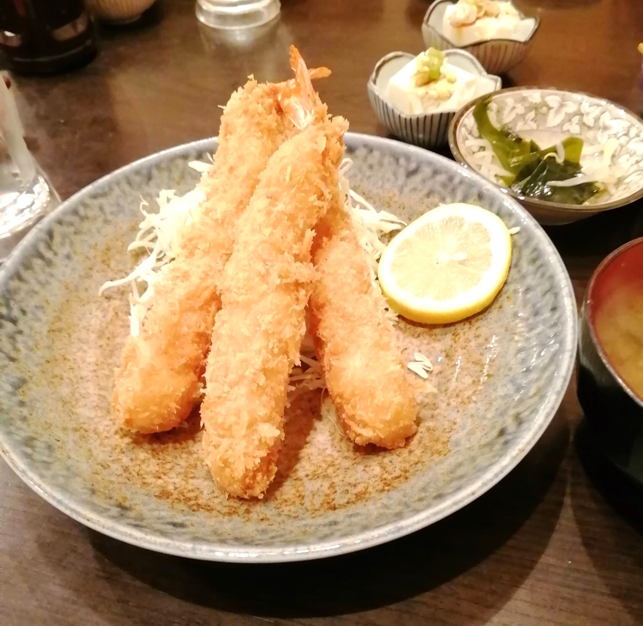 海老フライ定食