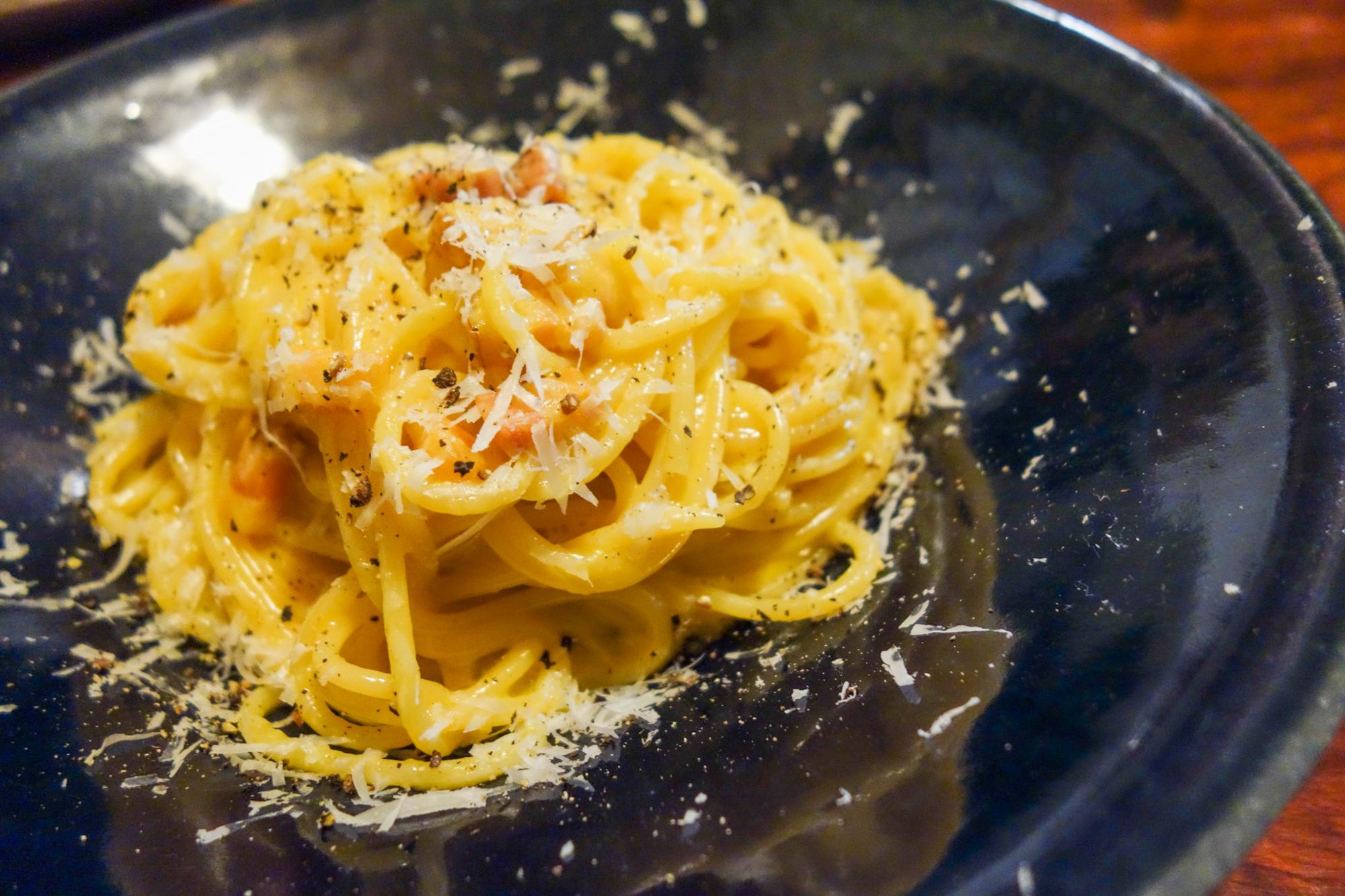 大人のカルボナーラ（1,500円税別）