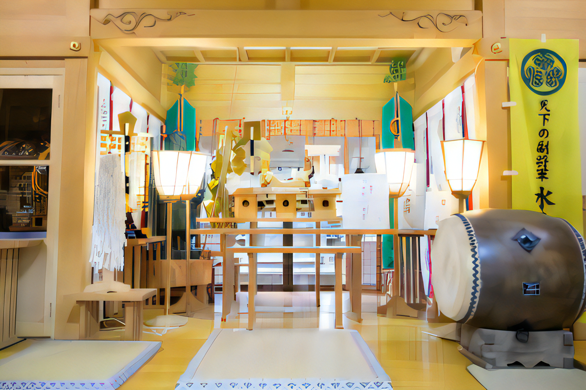 堀出神社拝殿（写真提供：堀出神社）