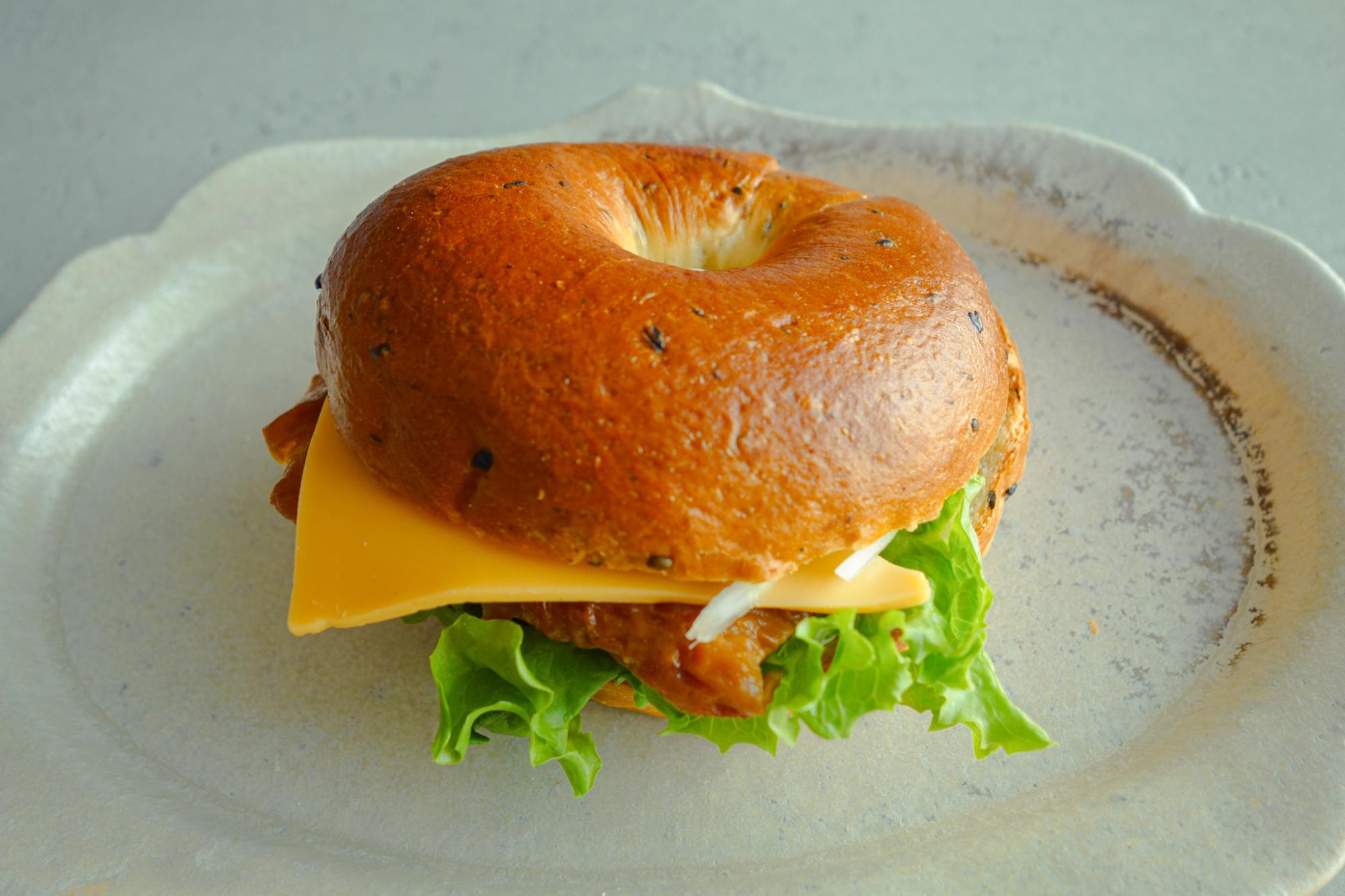 ベーグルサンド（350円）