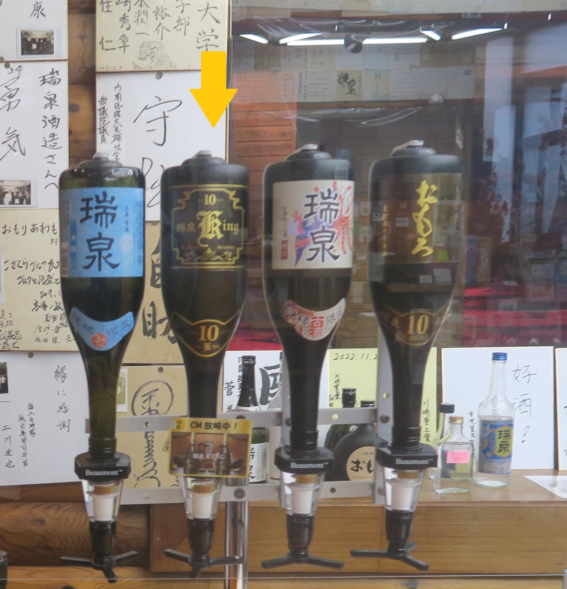 矢印がkingです