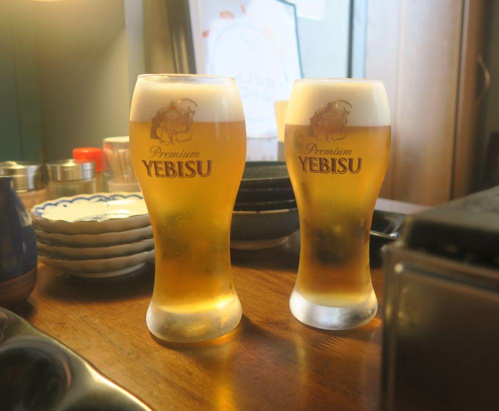 プレミアムエビスで乾杯
