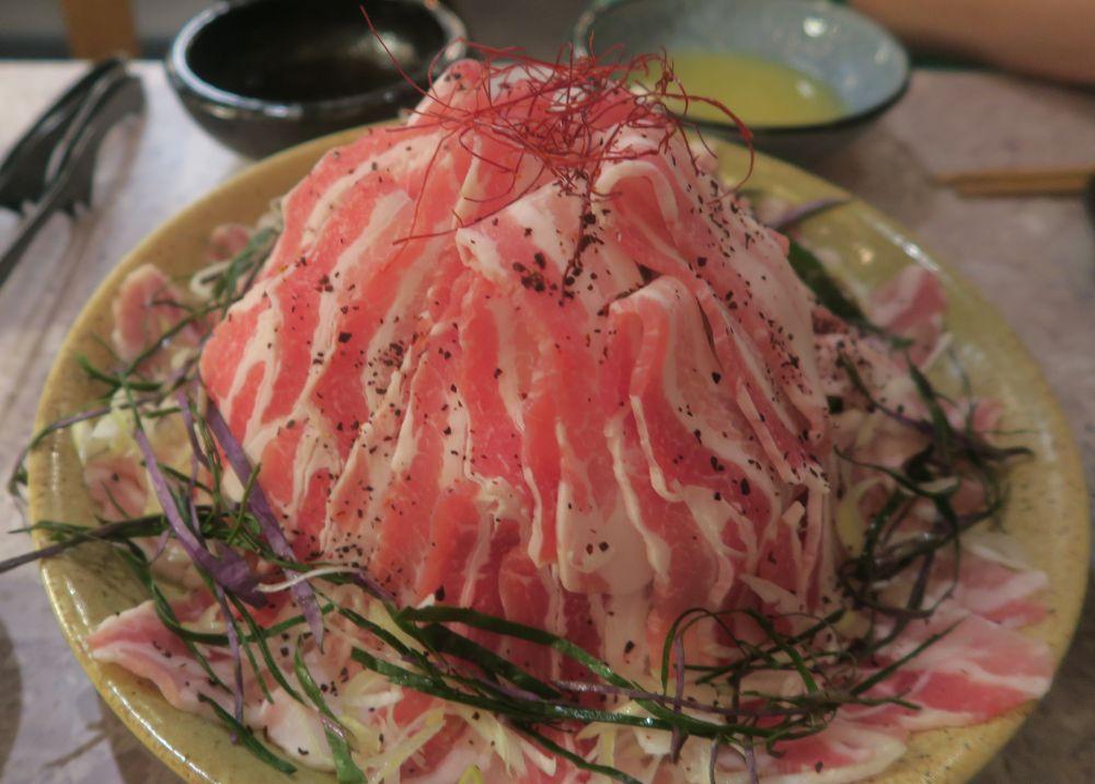 しゃぶしゃぶのお肉と野菜