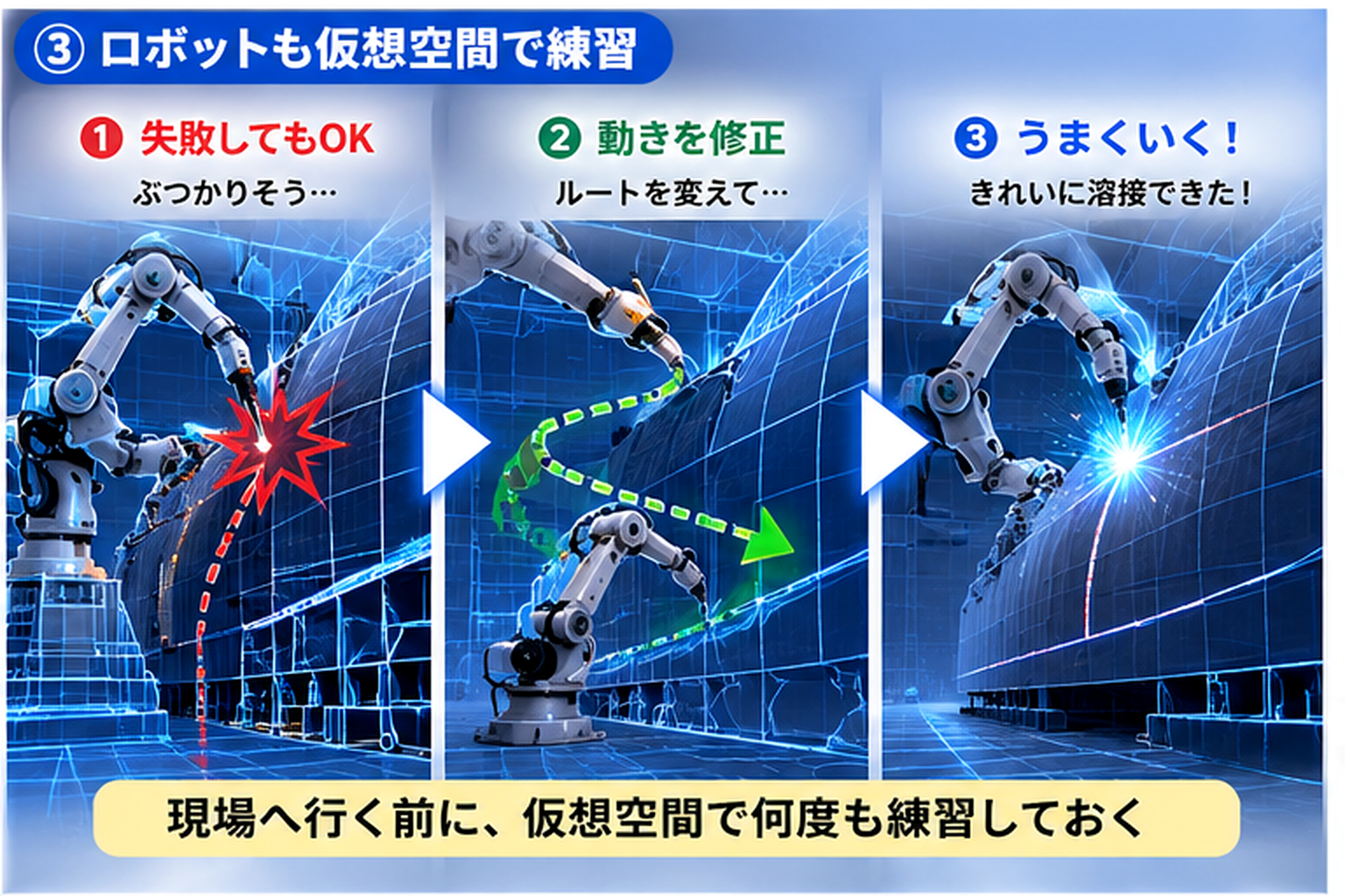 ※画像は生成AIによるイメージです。実際に導入されるロボットや作業方法を示すものではありません。