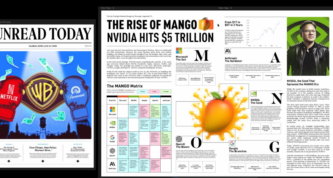 英語版の紙面レイアウト（セミナー動画からキャプチャー）