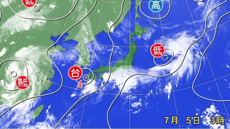 台風4号が温帯低気圧に 台風一過の晴天ではなく 戻り梅雨のような天気に 饒村曜 個人 Yahoo ニュース