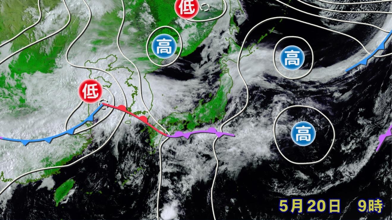 今週は西日本から東日本太平洋側の「走り梅雨」か「早い梅雨入り
