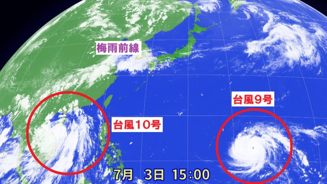 再び活発化する梅雨前線に警戒、さらにダブル台風の動向は？（杉江勇次