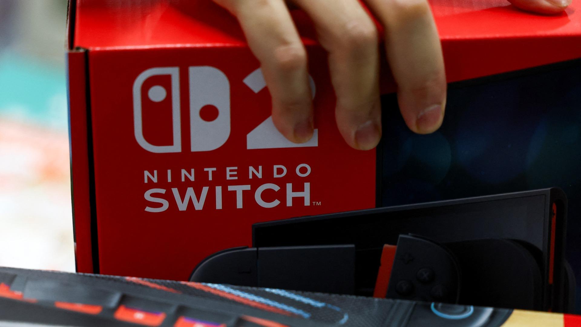 ニンテンドースイッチ本体(訳アリ)+タイトル2本+他社製ドック